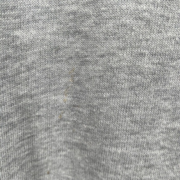 ANTHROPOLOGIE Knit Top W/Beaded Neckline Light Gray Short Sleeve Size M - Picture 6 of 12